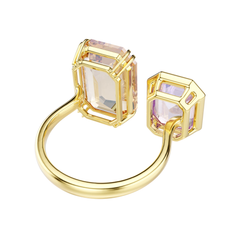Anillo abierto Swarovski Millenia con baño de oro amarillo