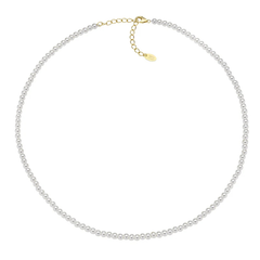 Amen Necklace with 4 mm Pearls CLPE40SWGB40