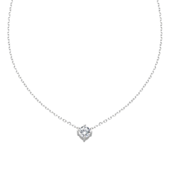 Amen Solitario White 40mm Necklace CLSO40BB