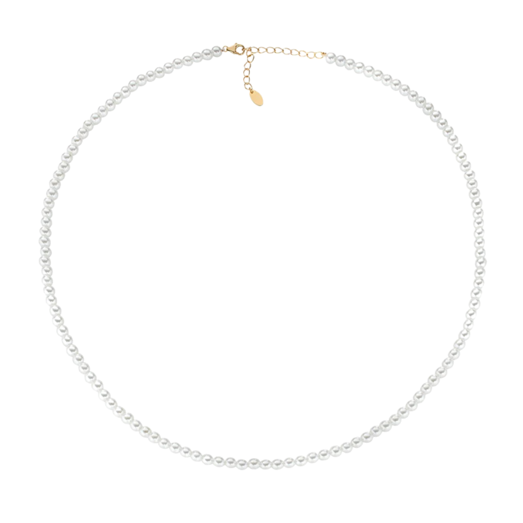 Amen Necklace with 4 mm Pearls CLPE40SWGB40