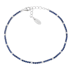Amen Tennis Mania Bracelet With White And Green Zircons BT1BVEB17