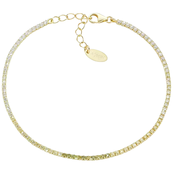 Bracciale Amen Tennis Mania Dorato Con Zirconi Degradè BT1DEG