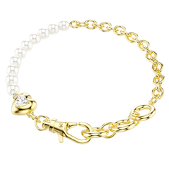 Bracciale Swarovski Idyllia Crystal Pearls Dorato M 5737299