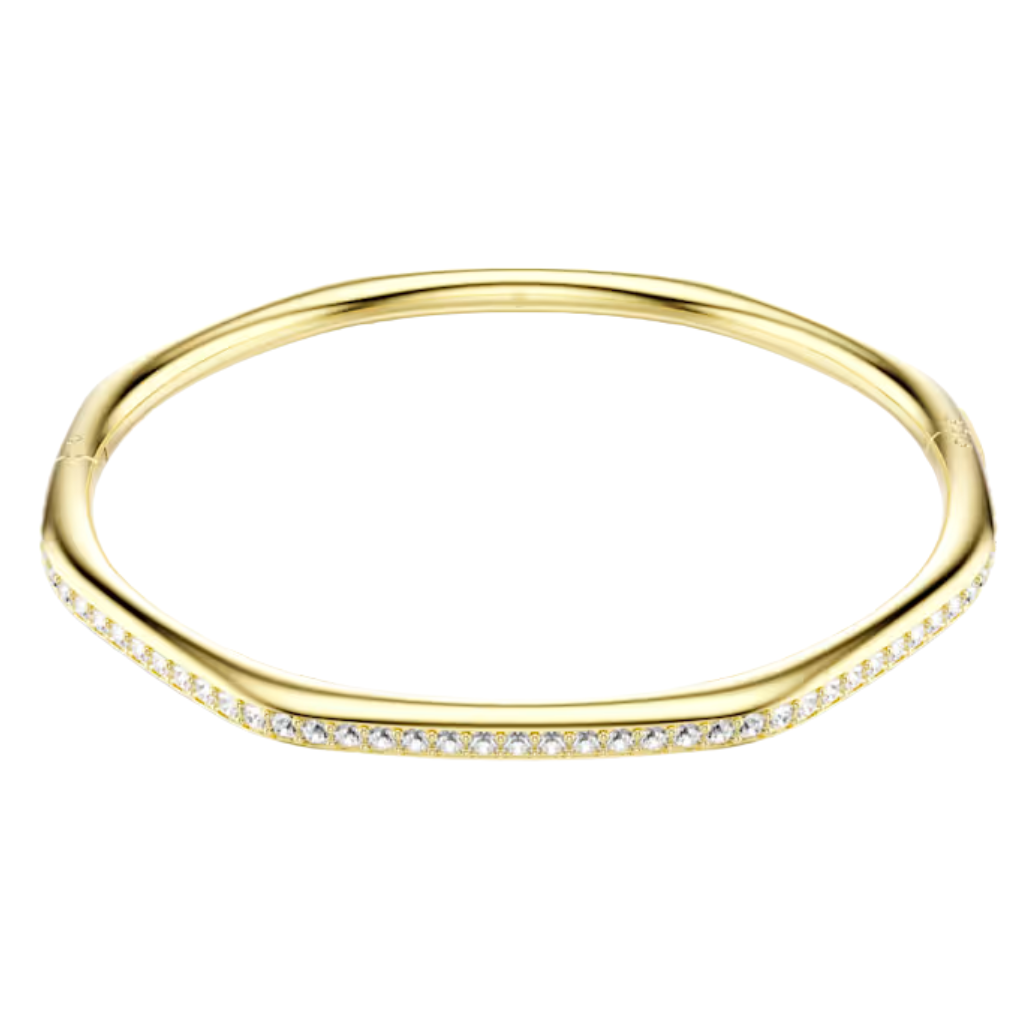 Swarovski Dextera Octagonal Rigid Bracelet in Yellow Gold Plated