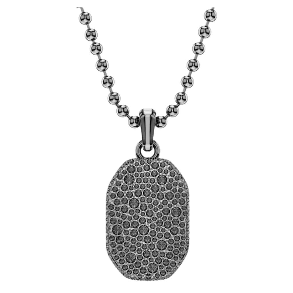 Swarovski Dextera Octagonal Shape Ruthenium Plated Necklace