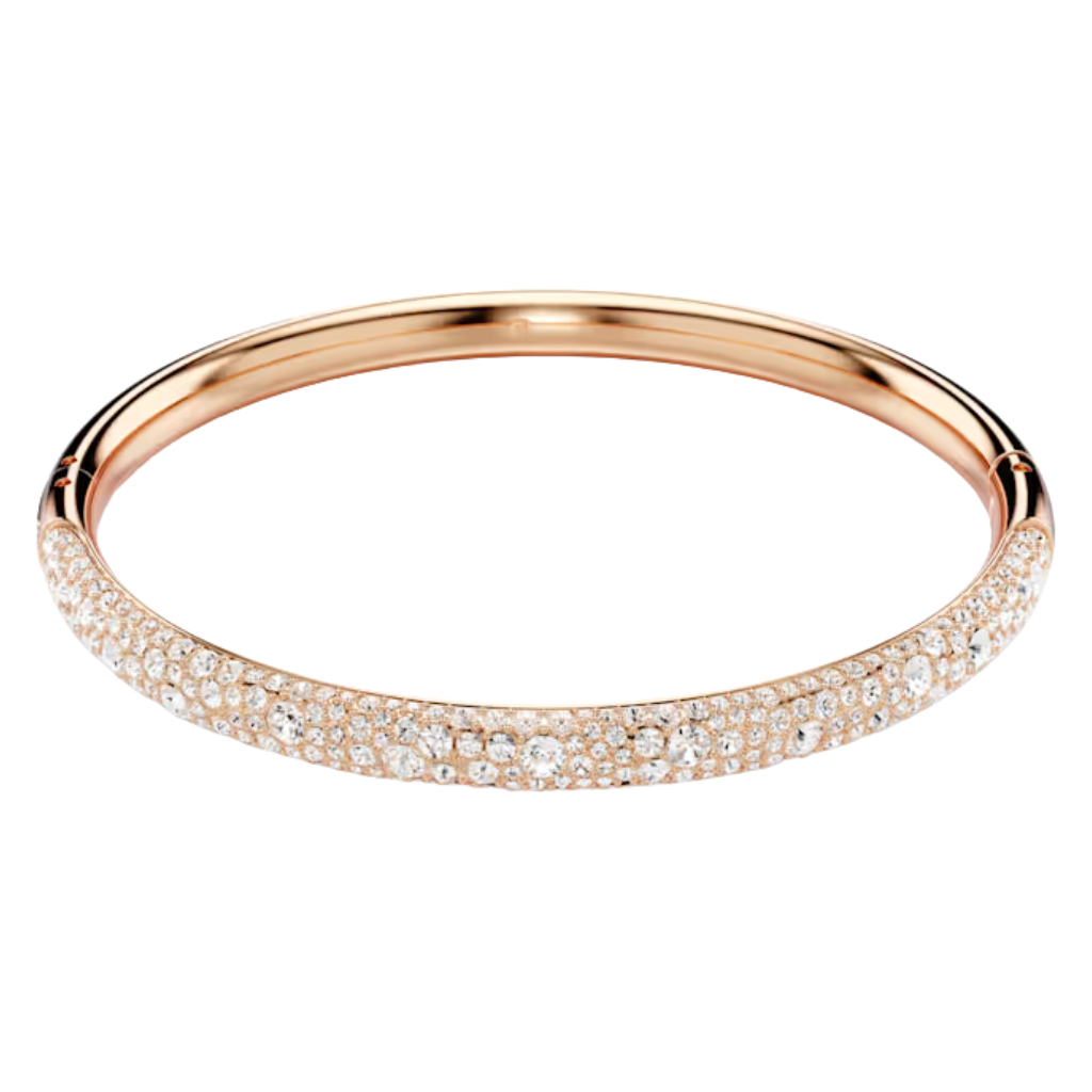Pulsera de copo de nieve con pavé sublimado de Swarovski en baño de oro rosa