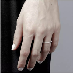Nove25 Ring with Polished Silver Balls