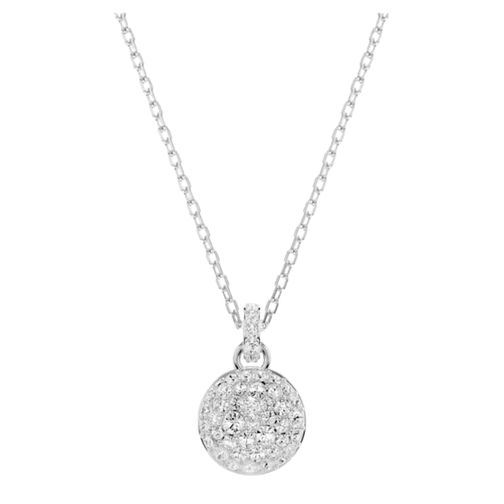 Swarovski Meteor Pendant Necklace in Crystal Pavé in White Rhodium Alloy