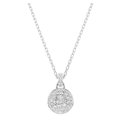 Swarovski Meteor Pendant Necklace in Crystal Pavé in White Rhodium Alloy