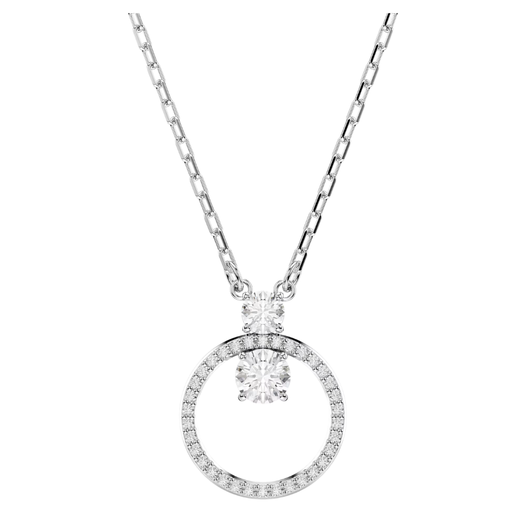 Collar Constella de Swarovski en rodio blanco con piedras redondas