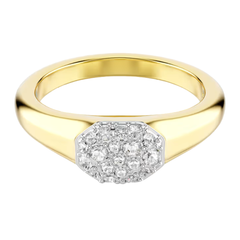 Anello Swarovski Dextera Placcato Oro Giallo -