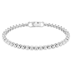 Swarovski Imber Eternity Tennis Bracelet with White Stones in Rhodium