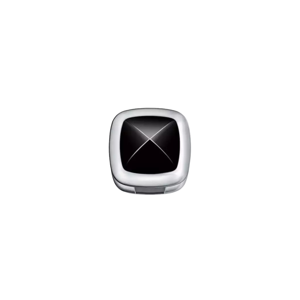 Charm Elements in Oro Bianco e Onice DCHY9923