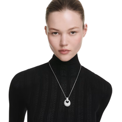 Swarovski Sublima Pendant Necklace White, Rhodium Plated