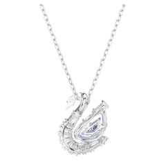 Collar con colgante de cisne Swarovski Cisne azul