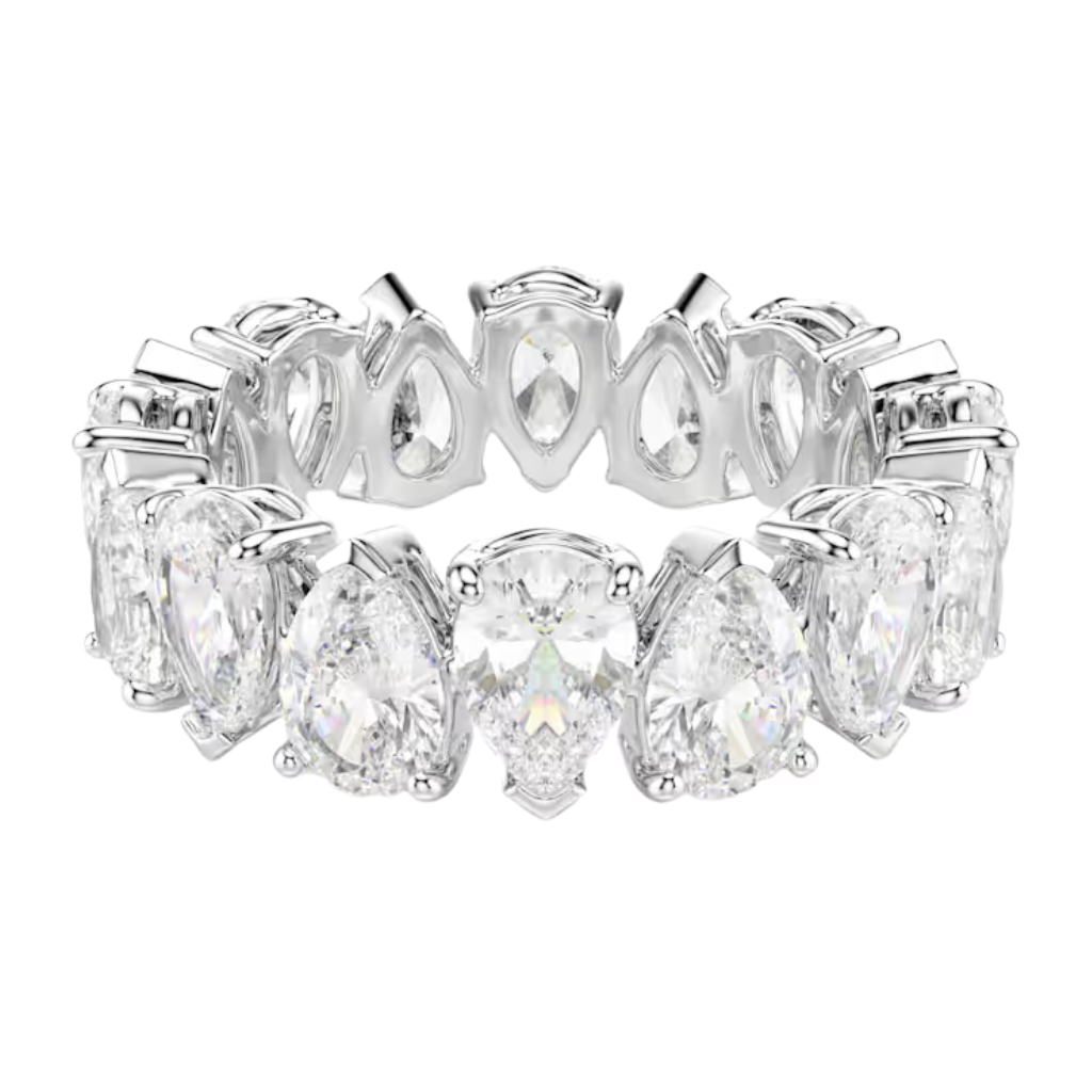 Anello Swarovski Matrix Vittore Taglio Goccia -