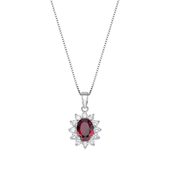 Collana Amen Royal Lady Con Zircone Bianco E Colorato CLLDGBB