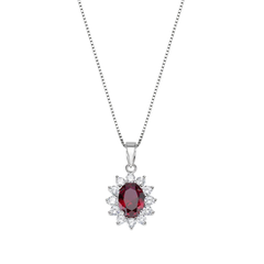 Collana Amen Royal Lady Con Zircone Bianco E Colorato CLLDGBB