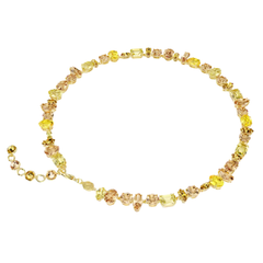 Collar Swarovski Gema Tennis bañado en oro amarillo