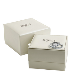 Bibigì Eternity Ring in White Gold with 5 Brilliant-Cut Diamonds ANK0013B02