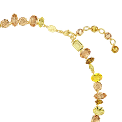 Collar Swarovski Gema Tennis bañado en oro amarillo