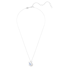 Collar con colgante de cisne Swarovski Cisne azul
