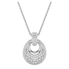 Swarovski Sublima Pendant Necklace White, Rhodium Plated