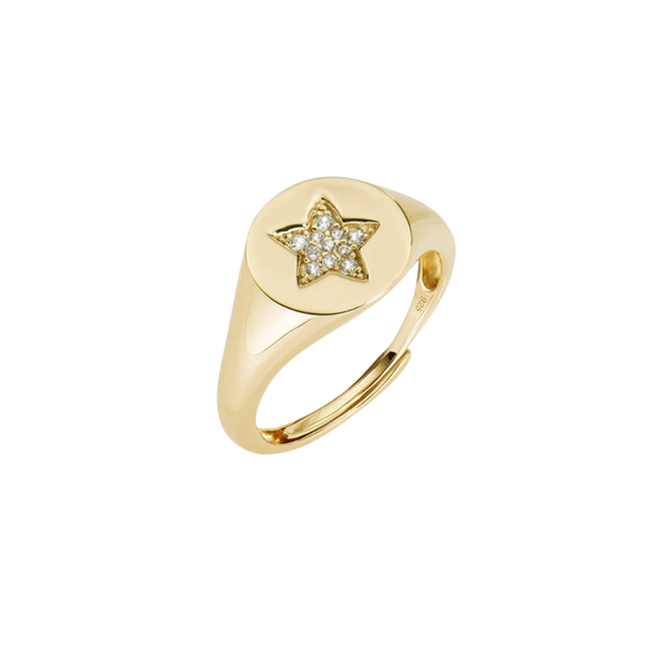 Anello Amen Chevalier Regolabile Con Stella Zirconata RCHS