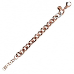Bronzallure Chain Bracelet with Oval Zirconia Pavé