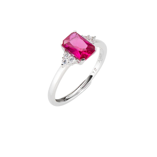 Anello Amen Regolabile Princess Con Zirconi Colorati E Bianchi RBABB