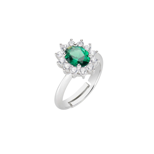 Anello Amen Adattabile Royal Lady Zircone Colorato ANLDGBB