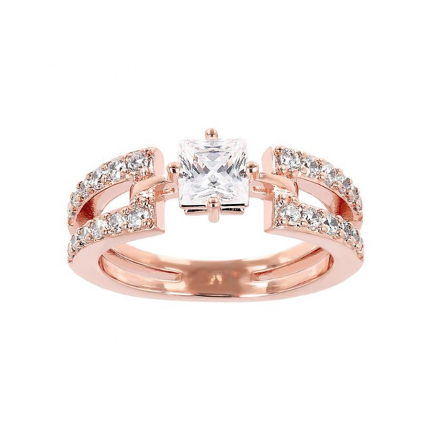 Anello Bronzallure Con Cubic Zirconia In Golden Rose WSBZ01911.W-54