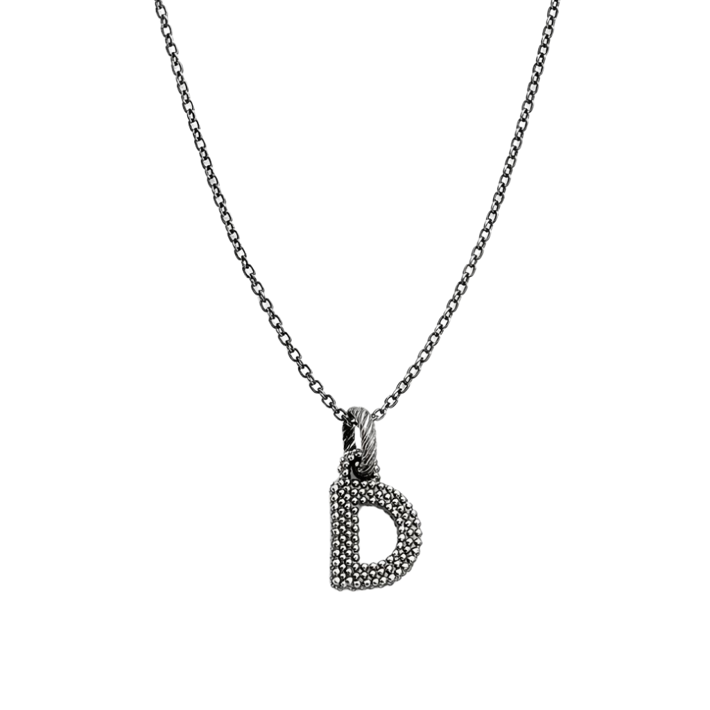 Collana Nove25 Iniziale D Puntinata N25COL00360