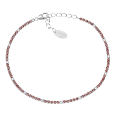 Amen Tennis Mania Bracelet With White And Green Zircons BT1BVEB17