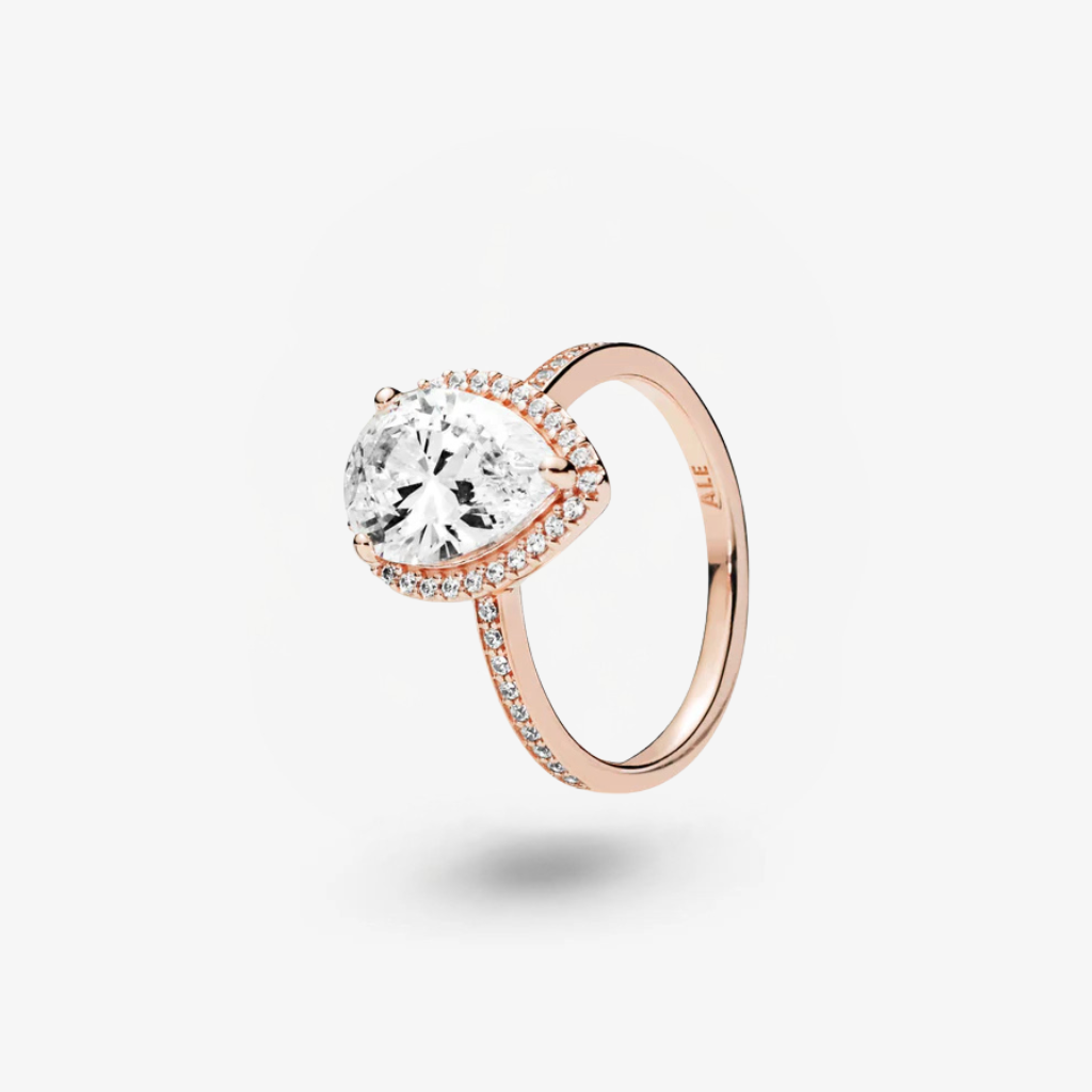 Pandora Sparkling Drop Light Point Ring