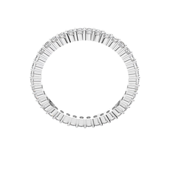 Anillo de eternidad Swarovski con cristales Swarovski luminosos, línea Vittore