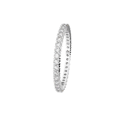 Anillo de eternidad Swarovski con cristales Swarovski luminosos, línea Vittore