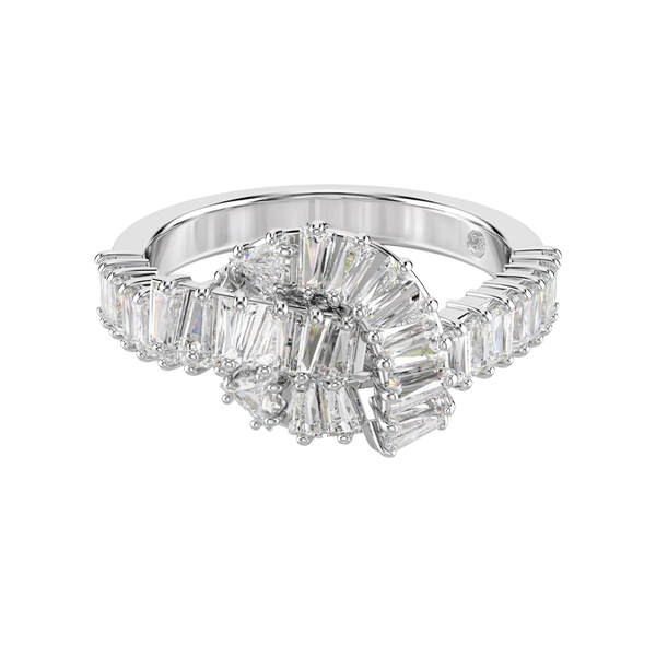 Anello Swarovski Matrix Nodo Taglio Baguette -