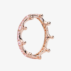 Pandora Luminous Crown Ring Rose