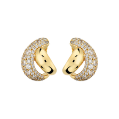 Bronzallure Cubic Zirconia Pavé Intertwined Earrings -