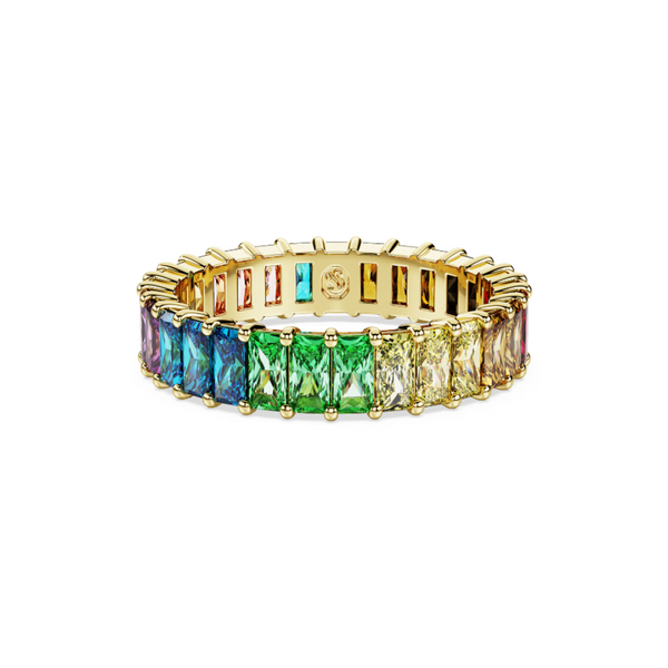 Anello Swarovski con Pietre Multicolor Taglio Baguette Linea Matrix -