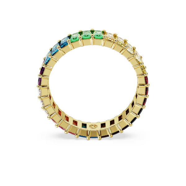 Anello Swarovski con Pietre Multicolor Taglio Baguette Linea Matrix -