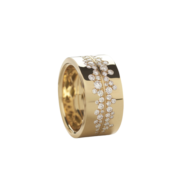 Anello Giorgio Visconti Fascia In Oro Rosa E Diamanti AR16655