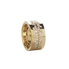 Anello Giorgio Visconti Fascia In Oro Rosa E Diamanti AR16655