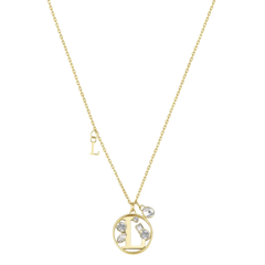 Brosway Chakra Alphabet Necklace with Initial L in Gold