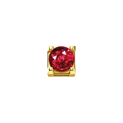 Elements Griffe in Oro Giallo e Rubino 0.05 ct ECR10344