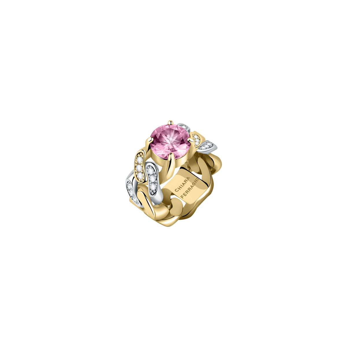 Chiara Ferragni Groumette Bossy Chain Ring