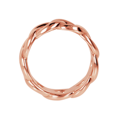 Bronzallure Ring Mesh In Golden Rosè Purity