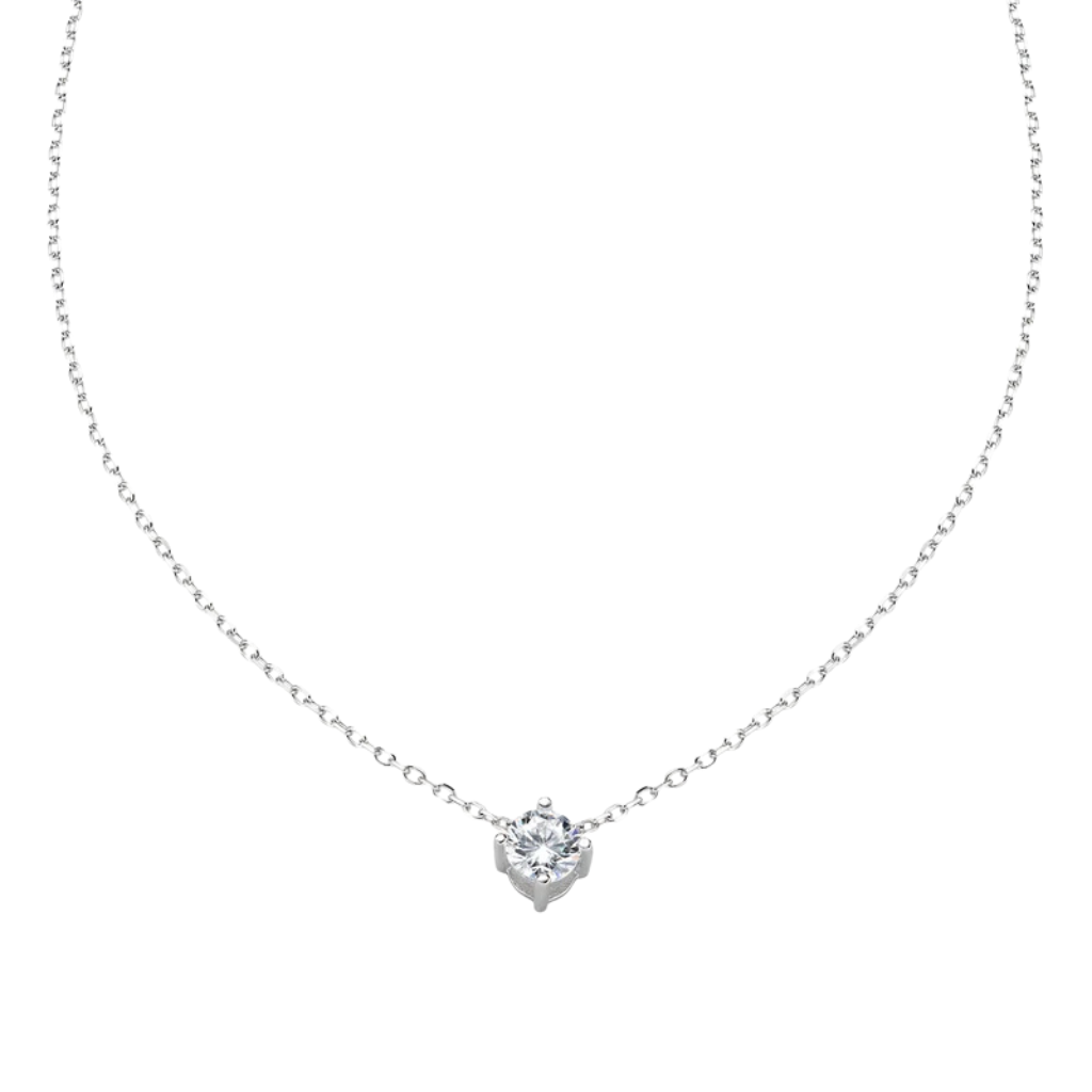 Collana Amen Solitario Bianco Da 40mm CLSO40BB