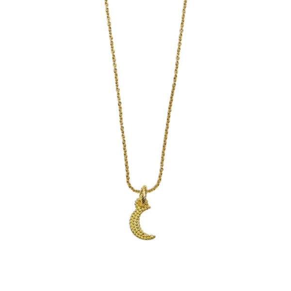 Collana Nove25 Pendente Luna Puntinata Dorata N25COL00369